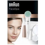 Braun - FaceSpa 851V - Haarverwijderaar - Wit/Goud - Waterbestendig