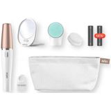 Braun - FaceSpa 851V - Haarverwijderaar - Wit/Goud - Waterbestendig