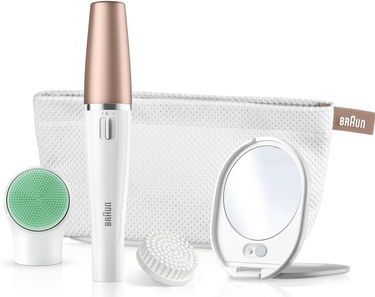 Braun - FaceSpa 851V - Haarverwijderaar - Wit/Goud - Waterbestendig