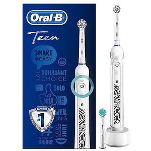 Oral-B Smartseries Teen - Elektrische Tandenborstel - Wit - 1 Handvat en 2 Opzetborstels