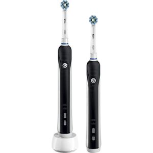 Oral-B PRO 790 - Elektrische Tandenborstel - Poetsdruksensor en Timer - Zwart (2 stuks)