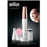 Braun - FaceSpa Pro 912 - Gezichtsepilator - Wit/Brons