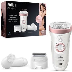 Braun - Silk-épil 9 9-880 - Epilator - Wit/Roségoud