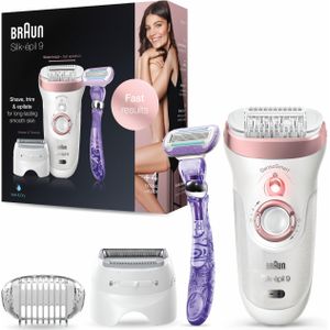 Braun Silk-épil 9 9-870 - Epilator -  Wit/Roségoud