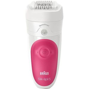 Braun - Silk-épil 5 - Epilator - Roze, Wit - 28 Pincetten
