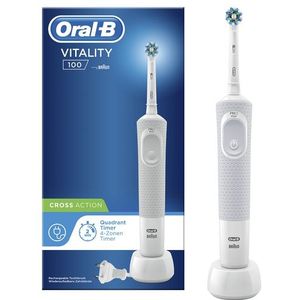Oral-B Vitality 100 White CrossAction - Elektrische Tandenborstel - Powered By Braun