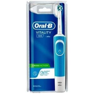 Oral-B Vitality 100 Hangable Box Volwassene Roterende-oscillerende tandenborstel Wit, Roze