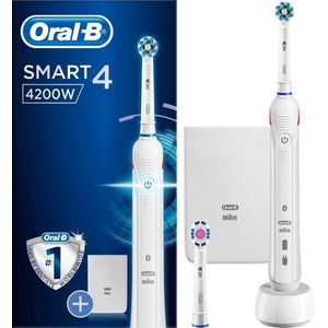 Oral-B Smart 4 - Elektrische Tandenborstel - 4200W - Wit - Powered By Braun