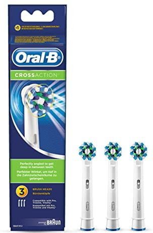 Oral-B Cross Action - CleanMaximiser Technologie - Opzetborstels - 3 Stuks