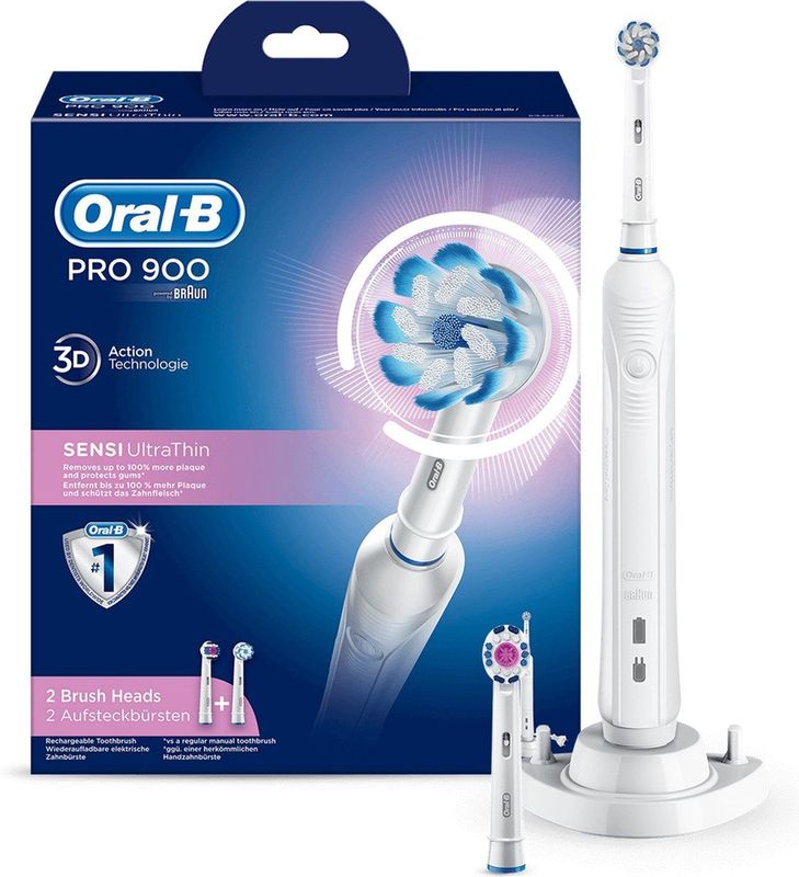 Oral-B Pro 900 - Elektrische tandenborstel - Wit