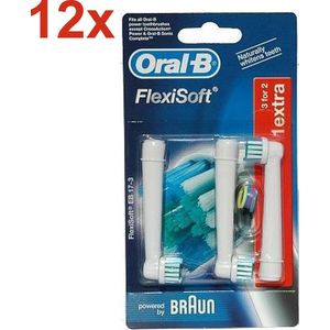 Oral B - FlexiSoft EB 17-3 - Opzetborstels - 36 Stuks - Voordeelverpakking