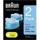 Braun Clean & Renew - 2 stuks - Reinigingsvloeistof Scheerapparaat