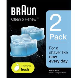 Braun Clean & Renew - 2 stuks - Reinigingsvloeistof Scheerapparaat