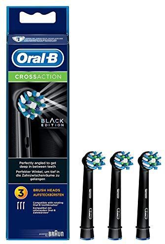 Oral-B Cross Action Black Edition Opzetborstels - 3 Stuks