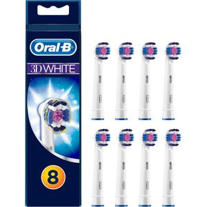 Oral-B 3D White Opzetborstels, 8 stuks Brievenbusverpakking