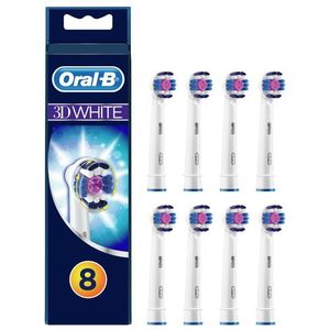 Oral-B 3D White - Opzetborstels  - 8 Stuks - Brievenbusverpakking