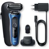 Braun Series 6 Scheerapparaat met scheerblad Trimmer Blauw