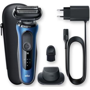 Braun Series 6 Scheerapparaat met scheerblad Trimmer Blauw