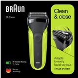 Braun - Series 3 - Elektrisch Scheerapparaat - Zwart - 3-in-1