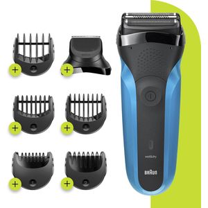 Braun Series 3 Shave & Style 310BT elektrisch scheerapparaat - Zwart/Blauw