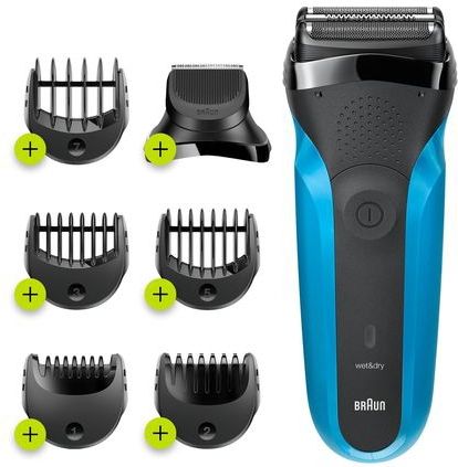 Braun - Series 3 - Scheerapparaat - Wit - Kunststof - Inclusief Precisiebaardtrimmer