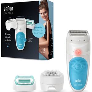Braun Silk-épil 5-610 Wit/Turquoise - Epilator