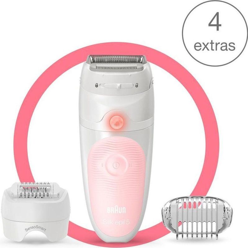 Braun Silk-épil 5 5-620 - Epilator - Wit/Roze