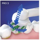 Oral-B Pro 3 - 3000 - Elektrische Tandenborstel - Ontworpen Door Braun - Blauw