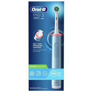 Oral-B Pro 3 - 3000 - Elektrische Tandenborstel - Ontworpen Door Braun - Blauw