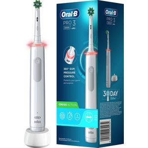 Oral-B PRO 3 - 3000 - Witte Elektrische Tandenborstel Ontworpen Door Braun