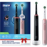 Oral-B Pro 3 - 3900 - Zwarte en Roze - Elektrische Tandenborstel