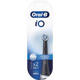 Oral-B IO Ultimate Clean - Opzetborstels - Zwart - 2 Stuks