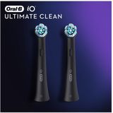 Oral-B IO Ultimate Clean - Opzetborstels - Zwart - 2 Stuks