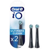 Oral-B iO Ultimate Clean - Opzetborstels - Zwart - 2 Stuks