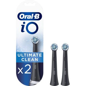 Oral-B IO Ultimate Clean - Opzetborstels - Zwart - 2 Stuks