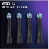 Oral-B iO Ultimate Clean - Opzetborstels - Zwart - 4 Stuks