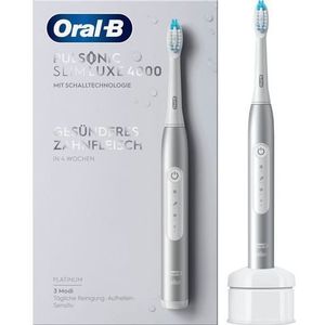 Oral-B Pulsonic Slim Luxe 4000 Elektrische Sonische Tandenborstel, met Sensitiv-Programma en Timer, Platinum
