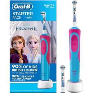 Oral-B Vitality Frozen - Elektrische Tandenborstel Voor Kinderen - 1 Handvat en 2 Opzetborstels
