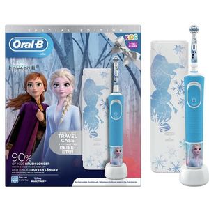 Oral-B Kids Frozen II Kind Roterende tandenborstel Blauw, Wit