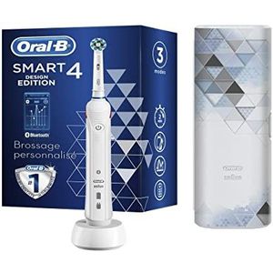 Oral-B Smart 4 Oplaadbare Elektrische Tandenborstel Met 1 Bluetooth Smart Handgreep, 1 Borstel En 1 Reisetui Inclusief