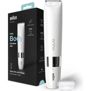 Braun Body BS1000 - Mini Trimmer - Elektrische Ontharing - Vrouwen En Mannen - Wit