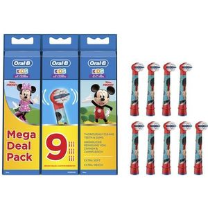 Oral-B Kids Opzetborstels Met Disney Mickey Mouse-figuren, 9 Stuks