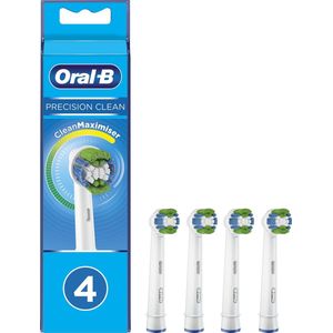 Oral-B Precision Clean Vervangende borstelkoppen voor elektrische tandenborstel met CleanMaximiser-technologie, 4 stuks