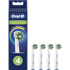 Oral-B CrossAction - Met CleanMaximiser-technologie - Opzetborstels - 4 Stuks