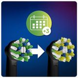 Oral-B CrossAction - Met CleanMaximiser-technologie - Opzetborstels - Zwart - 2 stuks