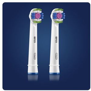 Oral-B 3D White Clean Maximiser Brush Heads 2 stuk(s) Wit