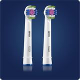Oral-B 3D White - Met CleanMaximiser-technologie -  Opzetborstels - 2 Stuks