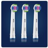 Oral-B 3D White - Met CleanMaximiser-technologie - Opzetborstels - 3 Stuks