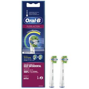 Oral-B FlossAction - Met CleanMaximiser-technologie - Opzetborstels - 2 Stuks