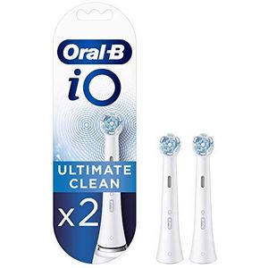 Oral-B - iO Ultimate Clean - Vervangende Opzetborstels - Wit - 2 Stuks